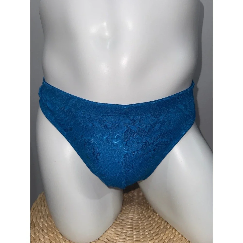 Cosabella Never Say Never Men's Classic G-String Udaipur‎ Blue Lace Thong L